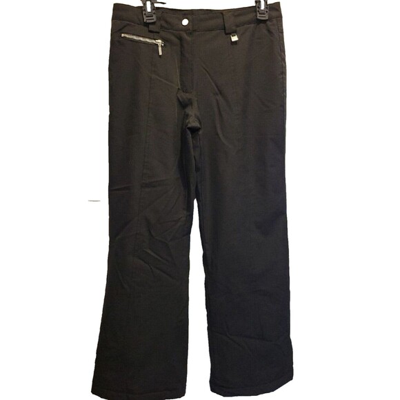 NILS Sportswear Ski SnowBoard Pants Women Size 8 Black Thermal Insulation 32x28" - Picture 1 of 9